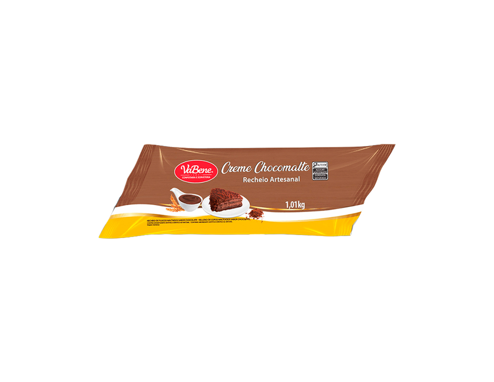 CREME CHOCOMALTE RECHEIO ARTESANAL VABENE 1,01 KG (CX 8 BIS)